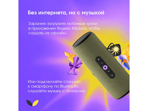 Умная портативная колонка Яндекс Станция Стрит с Алисой, зеленый (YNDX-00030GRN) - рис 4.