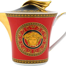 Чайник Versace Medusa, красный/золотистый (Р)