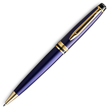 Шариковая ручка Waterman Expert Blue Lacquer GT, цвет чернил: синий М