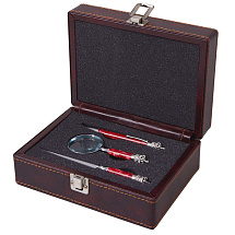 Набор Принц Уэльский : ручка шариковая, лупа, нож для бумаг