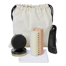 Набор для чистки обуви Hotelier, белый