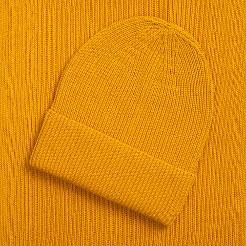 Шапка Nobilis Mono, желтая (медовая) - рис 4.