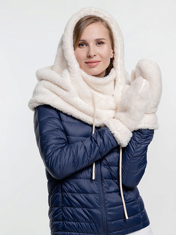 Варежки Flocky, молочно-белые - рис 7.