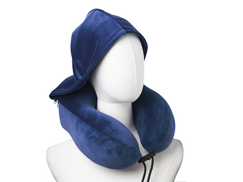 Подушка с эффектом памяти, с капюшоном Dream Hood, синий - рис 6.