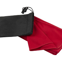 Lucas спортивное полотенце из переработанного полиэстера 30х80 см - Красный