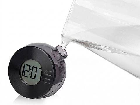 Водяные часы из бамбука Splash Hour, черный - рис 2.