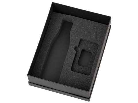 Подарочный набор с термобутылкой и повербанком С2, красный - рис 3.