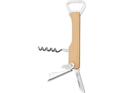 Сумка-холодильник Fabrizio со штопором, серый/черный - рис 14.