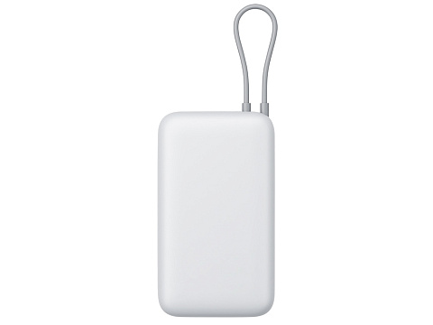 Внешний аккумулятор с встроенным кабелем Xiaomi Power Bank 20000mAh (Integrated Cable) GL Light Gray - рис 4.