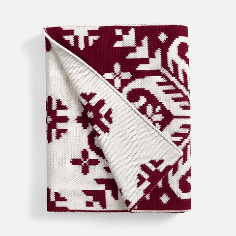 Шарф Wintertude L, красный с белым - рис 3.