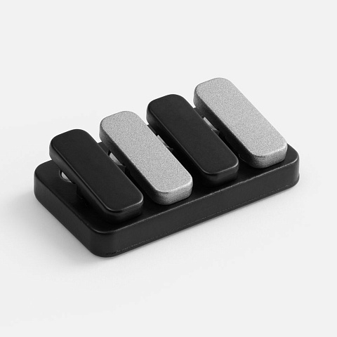 Антистресс-кликер Clacky, черный с серебристым - рис 4.