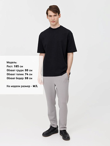 Футболка оверсайз унисекс Sideline, черная - рис 11.