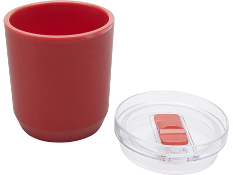 Hudson кружка из переработанного пластика с двойными стенками объемом 180 мл, красный - рис 4.