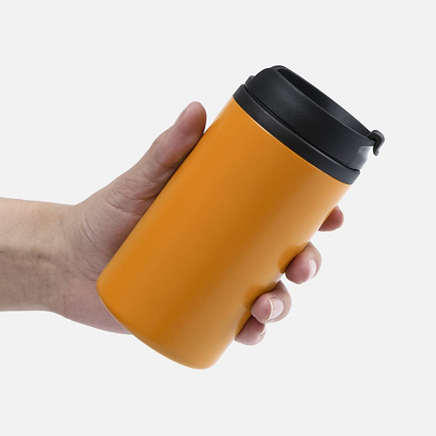 Термостакан Canella, оранжевый матовый - рис 5.