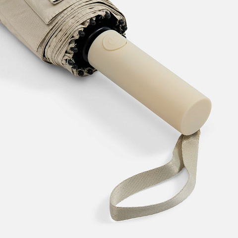 Зонт складной с УФ-защитой Ribstar, бежевый - рис 7.