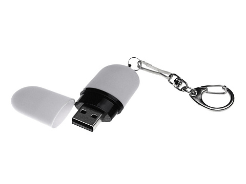 Флешка Goutte Soft-touch на 8 Гб, белый - рис 2.