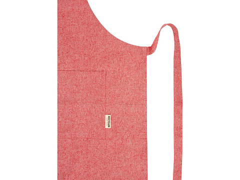 Pheebs 200 g/m2 recycled cotton apron, красный яркий - рис 3.