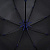 Зонт-трость Hidecolor с цветными спицами, черный с синим - миниатюра - рис 4.