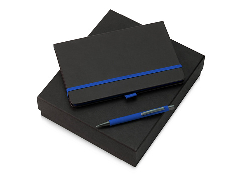 Подарочный набор Jacque 2.0. с ручкой и блокнотом, синий