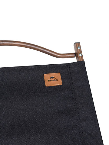 Стул MW02 складной, черный, темное дерево - рис 6.