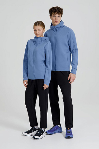 Куртка с капюшоном унисекс Begi, синяя - рис 17.