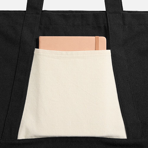 Шопер Shophop, черный с неокрашенным - рис 5.