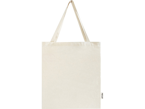 Madras эко- сумка с ластовицей из переработанного хлопка, сертифицированного согласно GRS, плотностью 140 г/м² - Натуральный - рис 2.