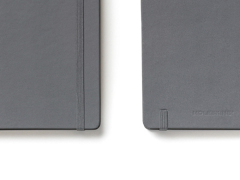 Записная книжка Moleskine Classic (в линейку) в твердой обложке, Large (13х21см), серый - рис 3.