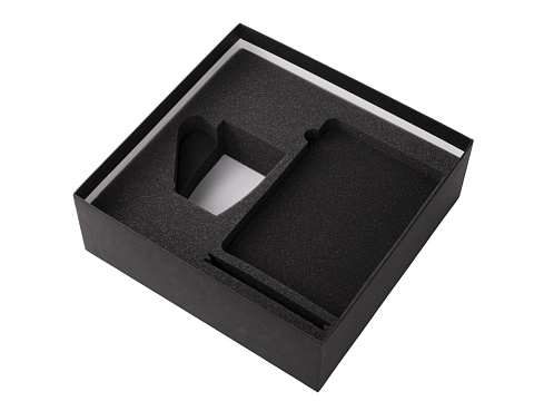 Подарочный набор c блокнотом C3, ручкой и кружкой, темно-синий - рис 3.