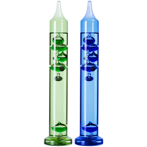 Термометр стеклянный «Галилео», голубой - рис 6.