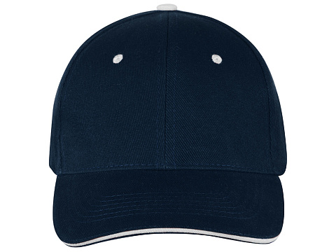 Бейсболка New Castle 6-ти панельная, т синий/белый - рис 5.