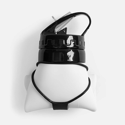 Складная бутылка для воды Langfossen, белая - рис 6.