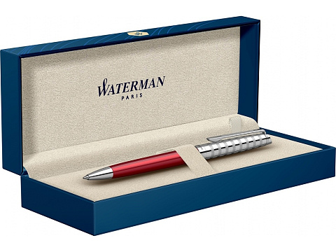 Шариковая ручка Waterman Hemisphere French riviera Deluxe RED CLUB в подарочной коробке - рис 4.