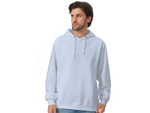 Толстовка с капюшоном оверсайз Lisbon унисекс, небесно-голубой - рис 3.