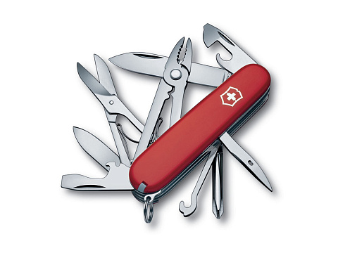 Нож перочинный VICTORINOX Deluxe Tinker, 91 мм, 17 функций, красный