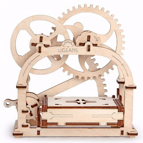 Конструктор Ugears Механическая шкатулка (визитница) - рис 3.