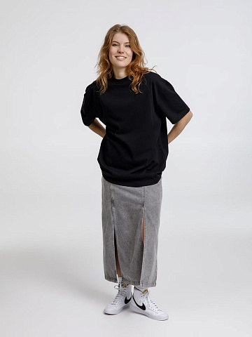 Футболка оверсайз унисекс Sideline, черная - рис 10.