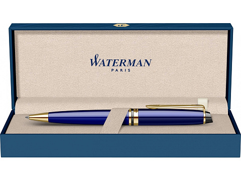 Шариковая ручка Waterman Expert Blue Lacquer GT, цвет чернил: синий М - рис 7.