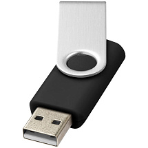 USB-флешка на 16 Гб Rotate Basic, черный