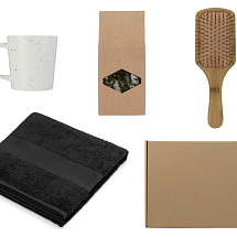 Подарочный набор для ванны с полотенцем, расческой и кружкой