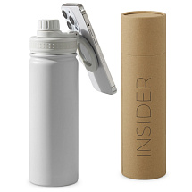 Вакуумная термобутылка с magsafe-держателем INSIDER, 600 мл, белый