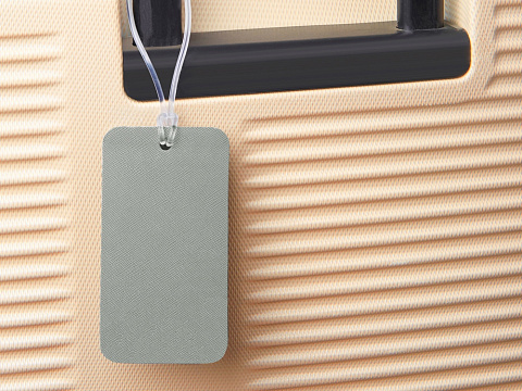 Багажная бирка Favor на силиконовой петле, серый - рис 4.