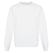 Свитшот оверсайз с рукавом реглан Belgrade, унисекс, белый