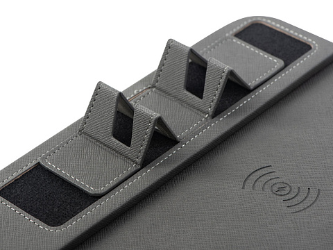 Многофункциональный коврик для мыши Multi Pad с беспроводной зарядкой и LCD экраном, 10 Вт, черный - рис 7.