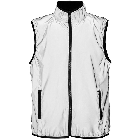 Жилет двусторонний Manifest из светоотражающей ткани, серый - рис 4.