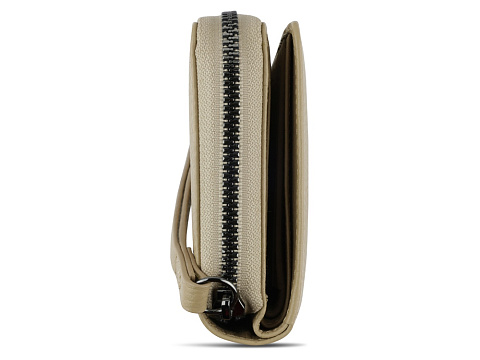 Кошелёк женский BUGATTI ЭЛЬЗА | ELSA, с защитой данных RFID, песочного цвета, воловья кожа/полиэстер, 15,5х3х9,5 см - рис 5.