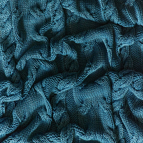 Плед Hygge, темно-зеленый - рис 6.