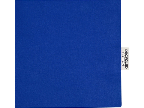 Madras эко- сумка с ластовицей из переработанного хлопка, сертифицированного согласно GRS, плотностью 140 г/м² - Ярко-синий - рис 5.