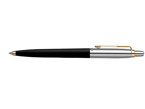 Шариковая ручка Parker Jotter K160, цвет: Black/GT, стержень: F, цвет чернил: blue, в подарочной упаковке. - рис 4.