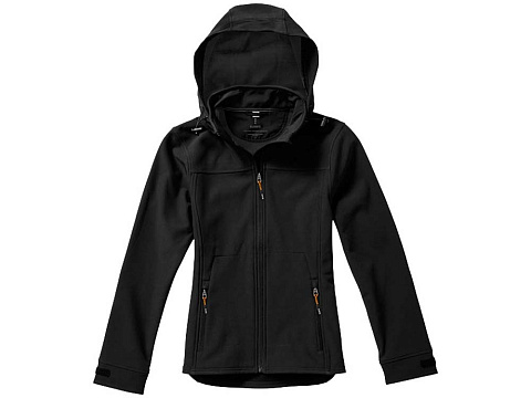Куртка софтшел Ланглей женская, черный - рис 7.